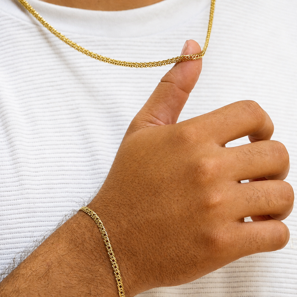 Pulsera Entrelazada Hombre 4mm