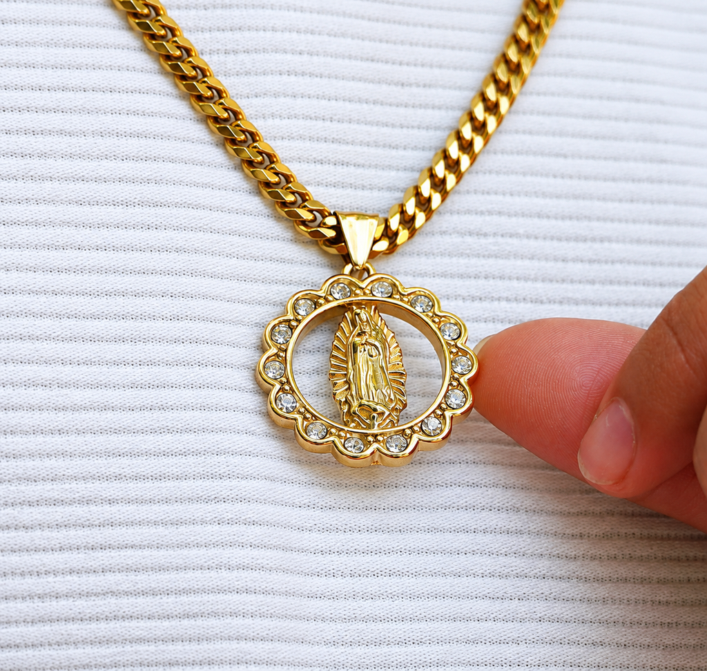 Dije Virgen Piedras