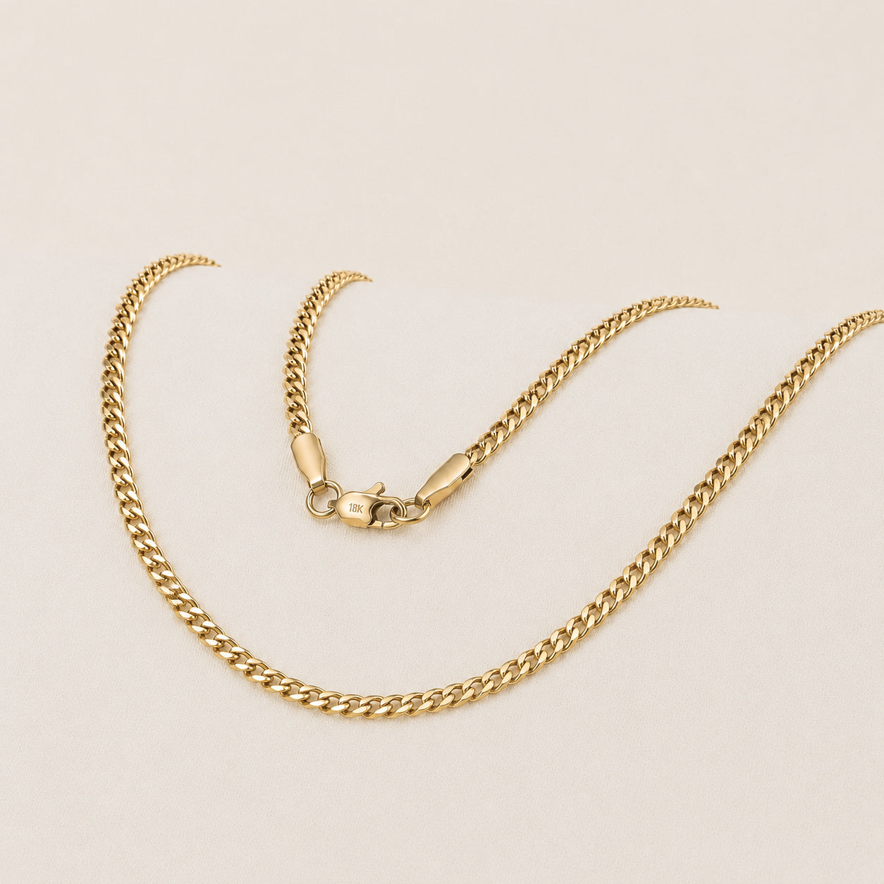 Cadena Cubana Hombre 3mm