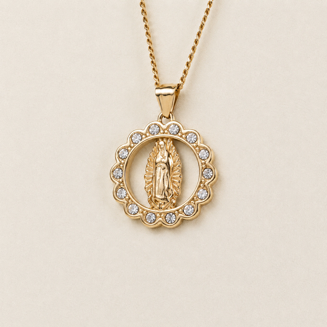 Dije Virgen Piedras